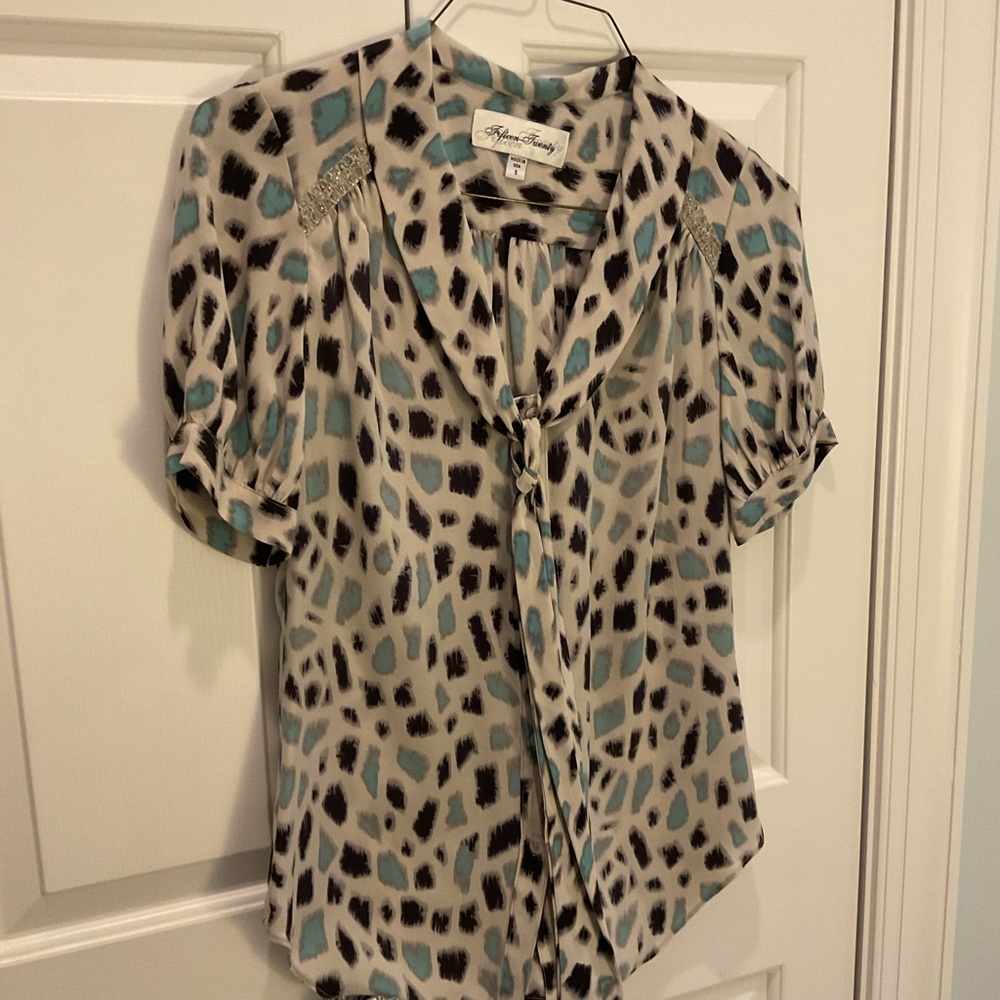 Fifteen Twenty silk blend blouse